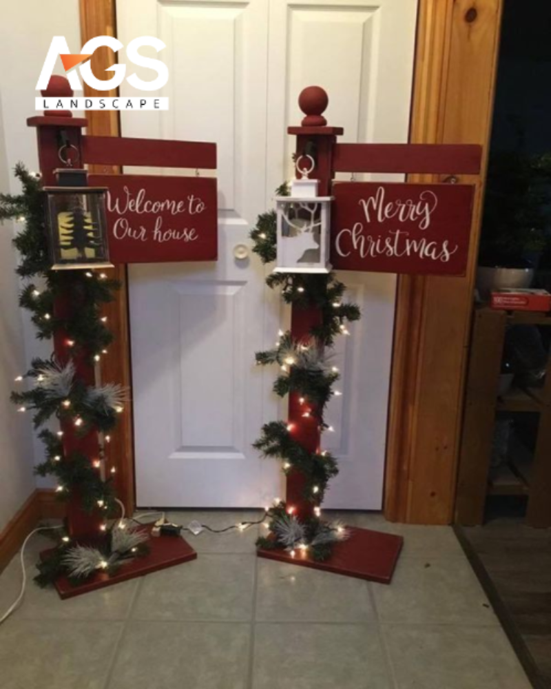 Trang trí cửa ra vào và hành lang đón khách  (Nguồn: Pinterest)