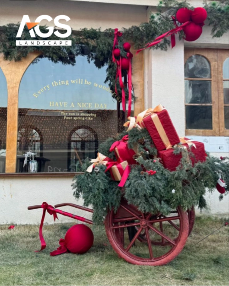 AGS Landscape tự hào là đơn vị kiến tạo không gian Noel ấn tượng cho cửa hàng của bạn (Nguồn: Pinterest)