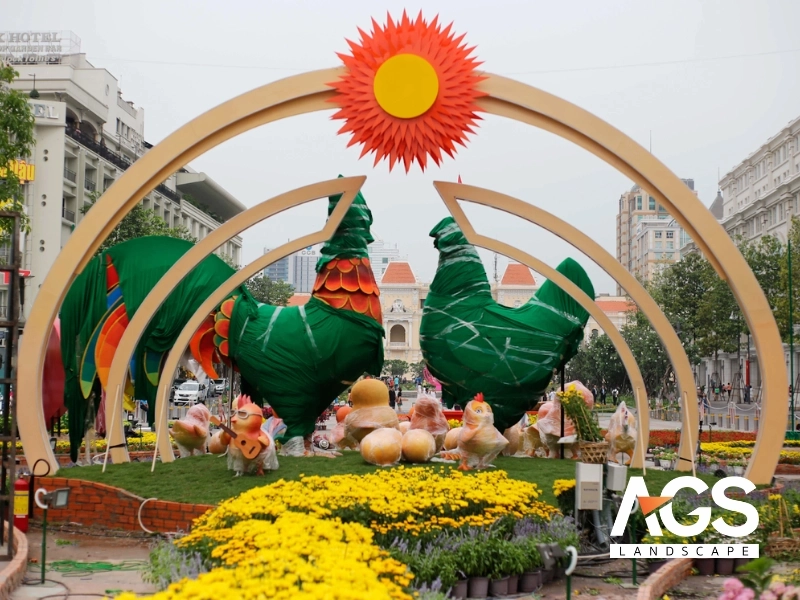 Mô hình hoa khổng lồ