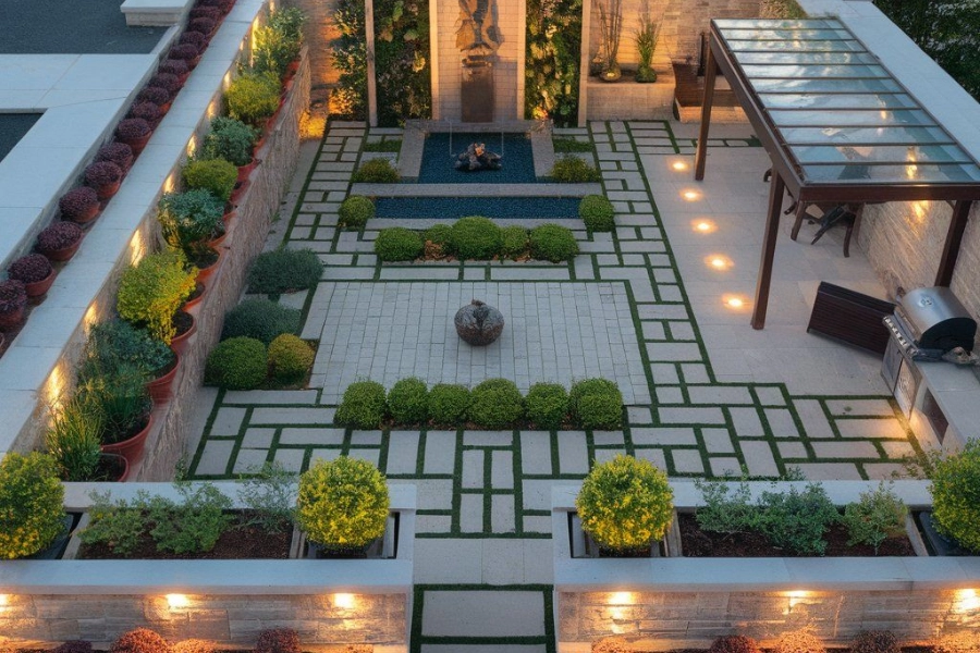 Thiết Kế Sân Vườn 500m2 Đẹp, Đẳng Cấp & Ấn Tượng