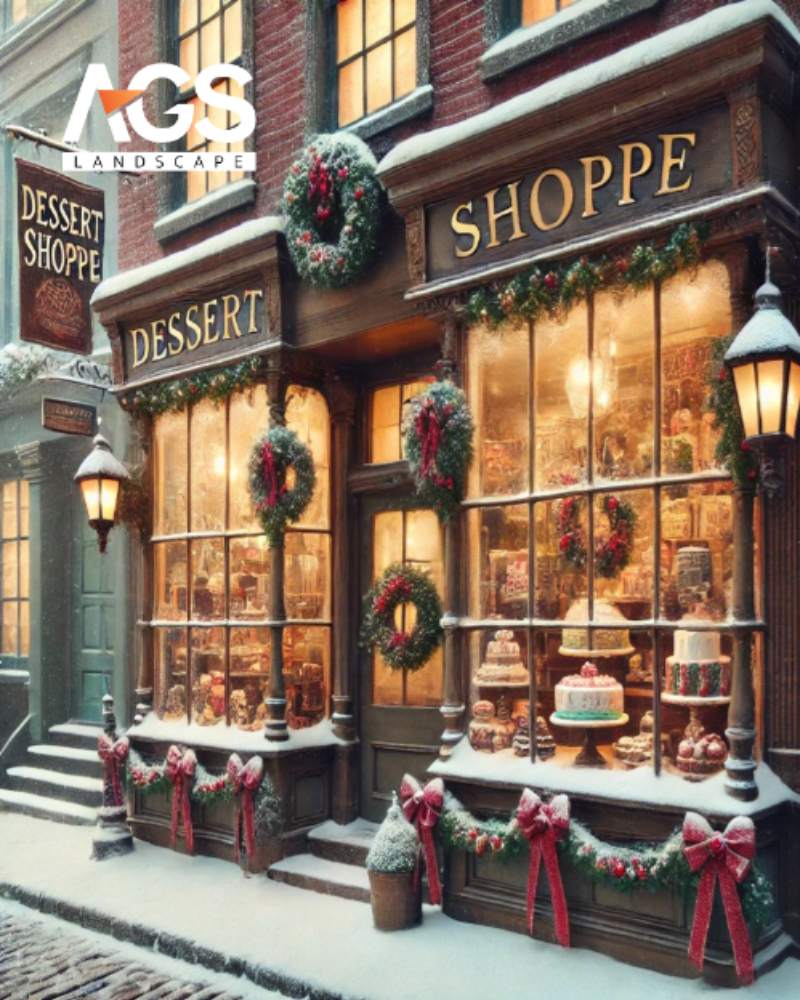 Vòng nguyệt quế được trang trí ở cửa chính (Nguồn: Pinterest)