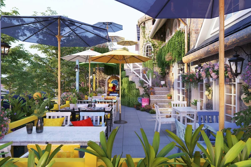 Thi Công Quán Cafe Sân Vườn