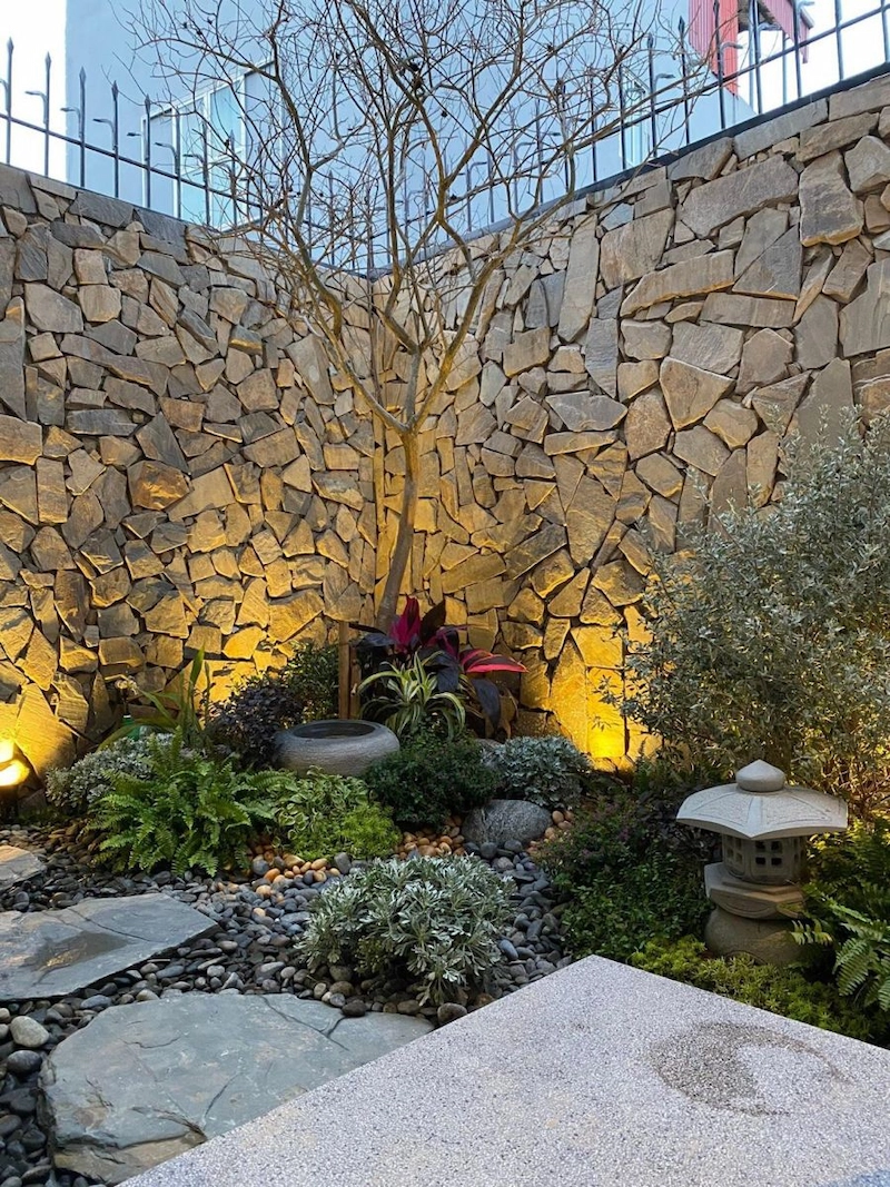 Tiểu cảnh tường khô