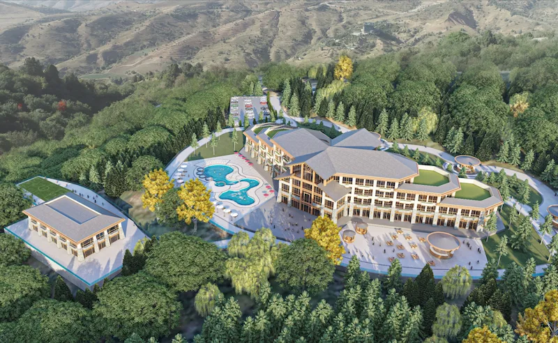 Thiết kế cảnh quan resort trên núi