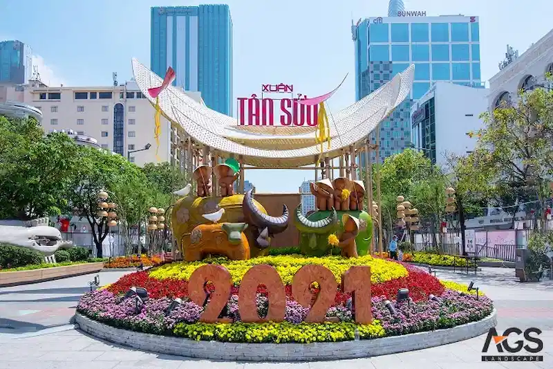 Một đường hoa đẹp cũng thể hiện được rõ tầm vóc và sự chuyên nghiệp của Chủ đầu tư 