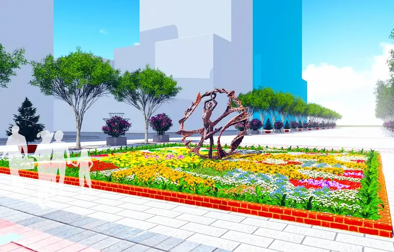 Ý tưởng đường hoa tại Sài Gòn