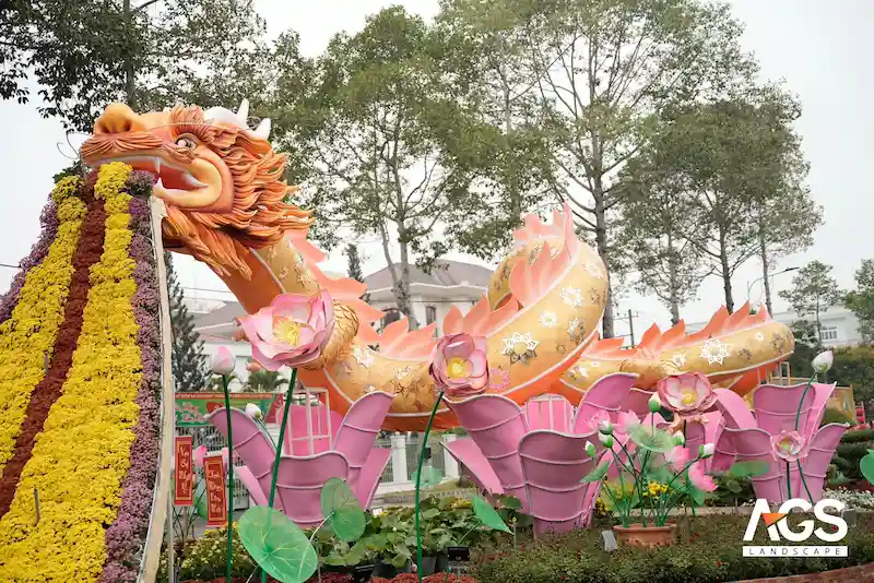 Đường hoa Cao Lãnh 2024 (Nguồn: AGS Landscape)
