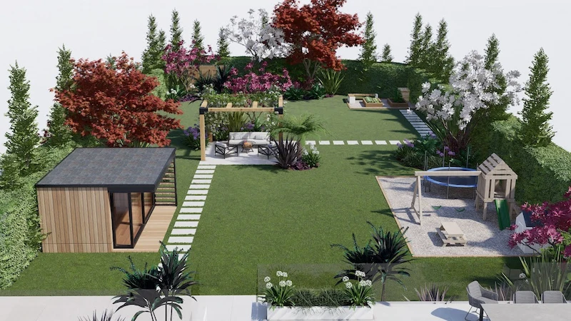 Ứng dụng trang trí sân vườn Ứng dụng trang trí sân vườn