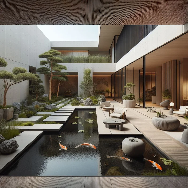 thiết kế sân vườn 100m2