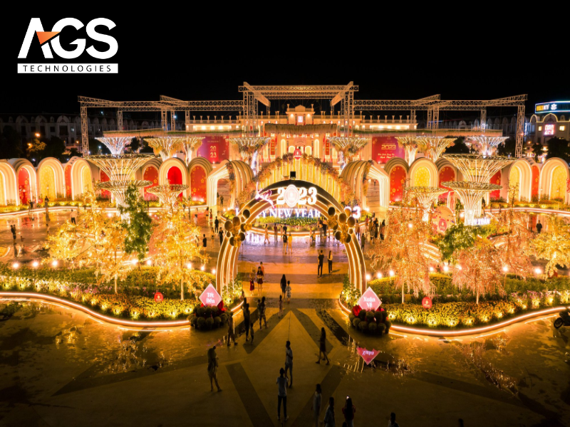 Mẫu cổng chào Tết sang trọng cho khu đô thị, resort