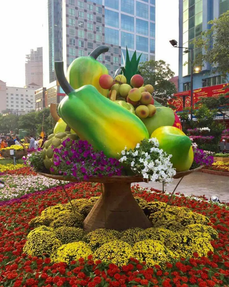 Quy trình hiện thực hóa đường hoa Tết 2027 tại AGS Landscape (Nguồn:Pinterest)