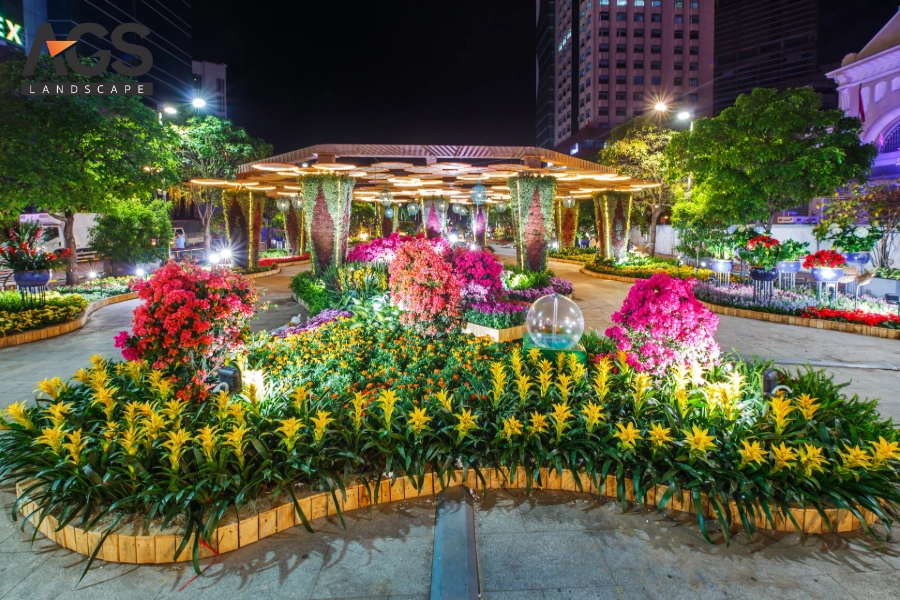  Bí Quyết Thiết Kế Đường Hoa Lối Đi Thẳng Tinh Tế Và Đẳng Cấp