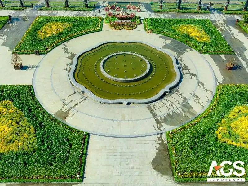 Công viên phong cách châu Âu mang vẻ đẹp lãng mạn, cổ điển (Nguồn: AGS Landscape)