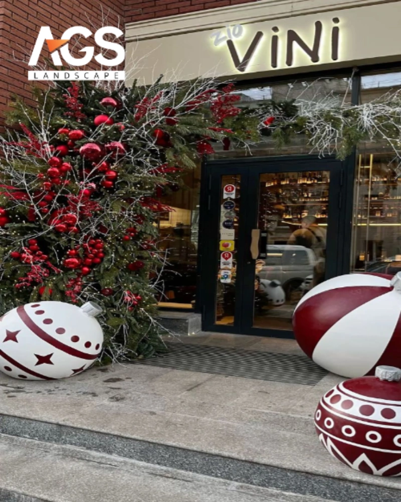 Bí quyết trang trí Noel ấn tượng, thu hút khách hàng cho từng khu vực cửa hàng (Nguồn: Pinterest)