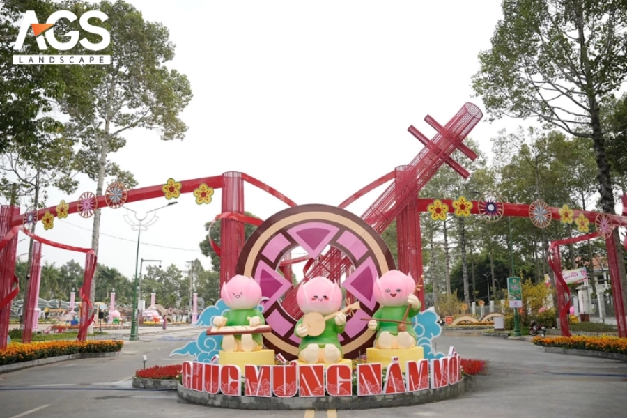 Thiết Kế Đường Hoa Tết Cổ Truyền Mang Đậm Dấu Ấn Việt Nam