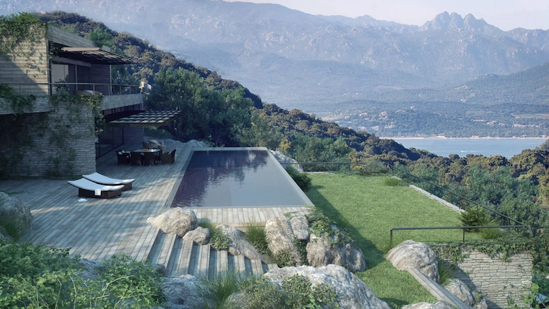 Ý tưởng thiết kế cảnh quan resort núi