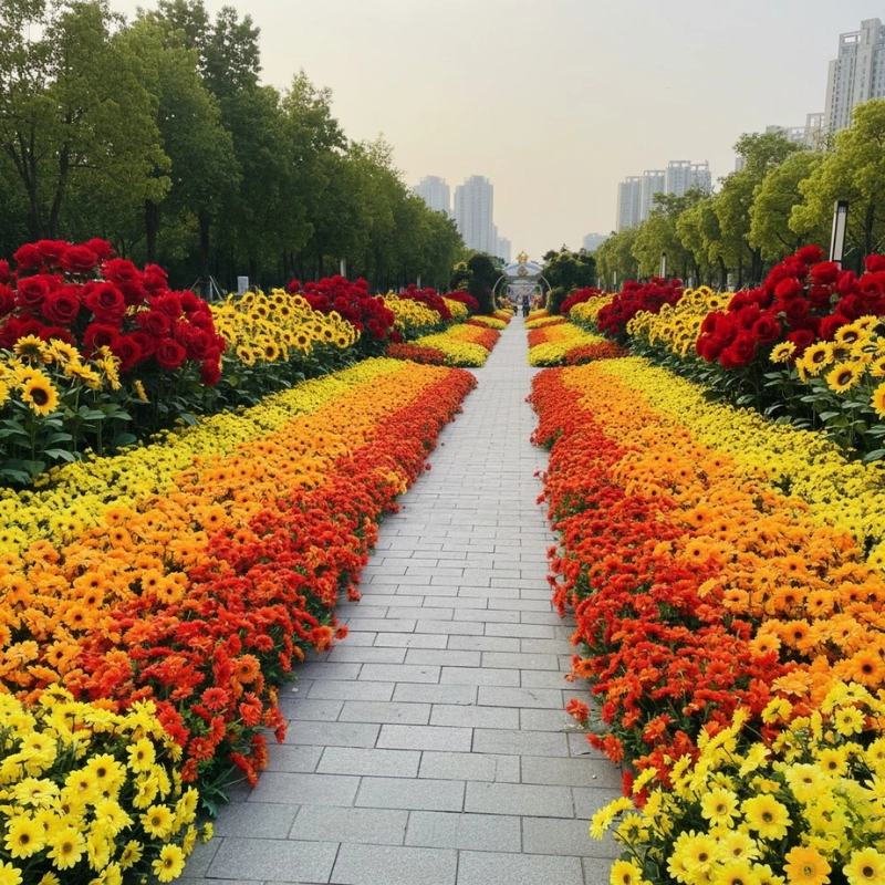 Phối hợp màu sắc theo nguyên tắc chuyển tiếp tự nhiên (Nguồn: Gemini)