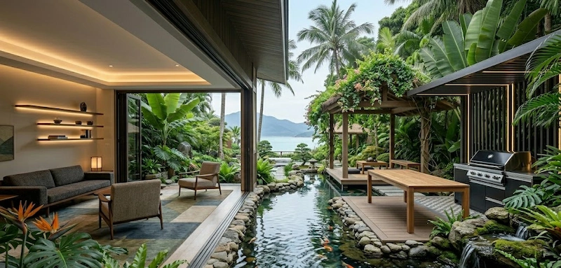 biệt thự sân vườn 1 tầng hiện đại