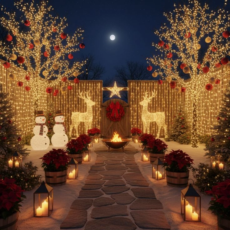 Trang trí cổng và lối đi – Lời chào đón ấm áp (Nguồn: Pinterest)