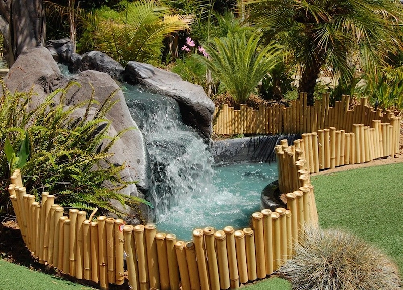 tiểu cảnh bằng tre tiểu cảnh bằng tre