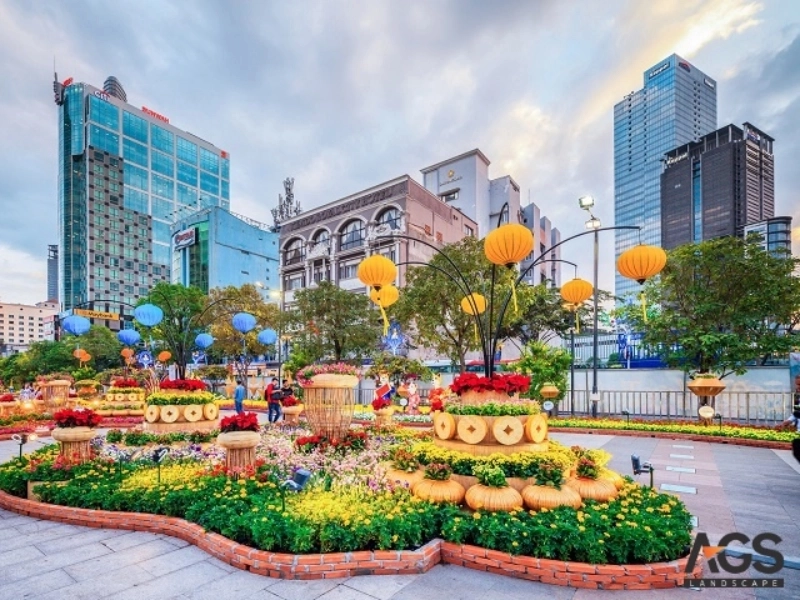 Chủ đề truyền thống kết hợp hiện đại (Nguồn: AGS Landscape)