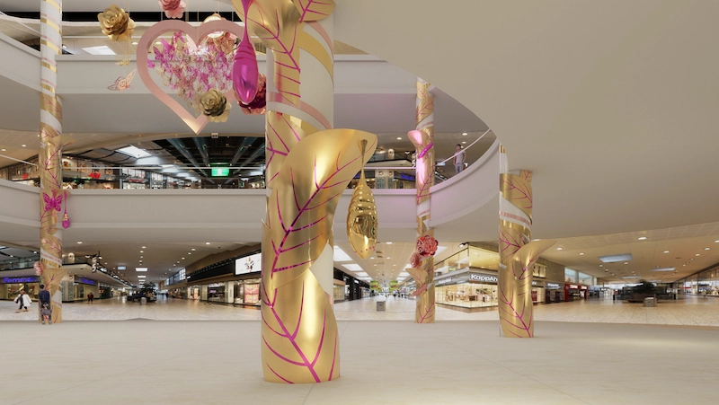 Trang trí trung tâm thương mại theo mùa Trang trí trung tâm thương mại theo mùa