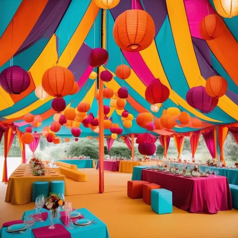 Màu sắc trong trang trí sự kiện Màu sắc trong trang trí sự kiện