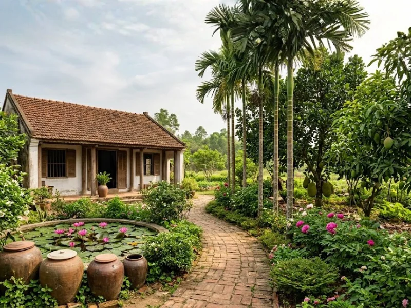 Sân Vườn Đẹp Nhà Cấp 4