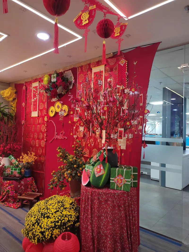 ý tưởng trang trí tết cho khách sạn