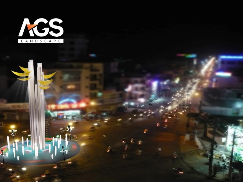 Đơn vị thiết kế và thi công trang trí đô thị (Nguồn: AGS Landscape)