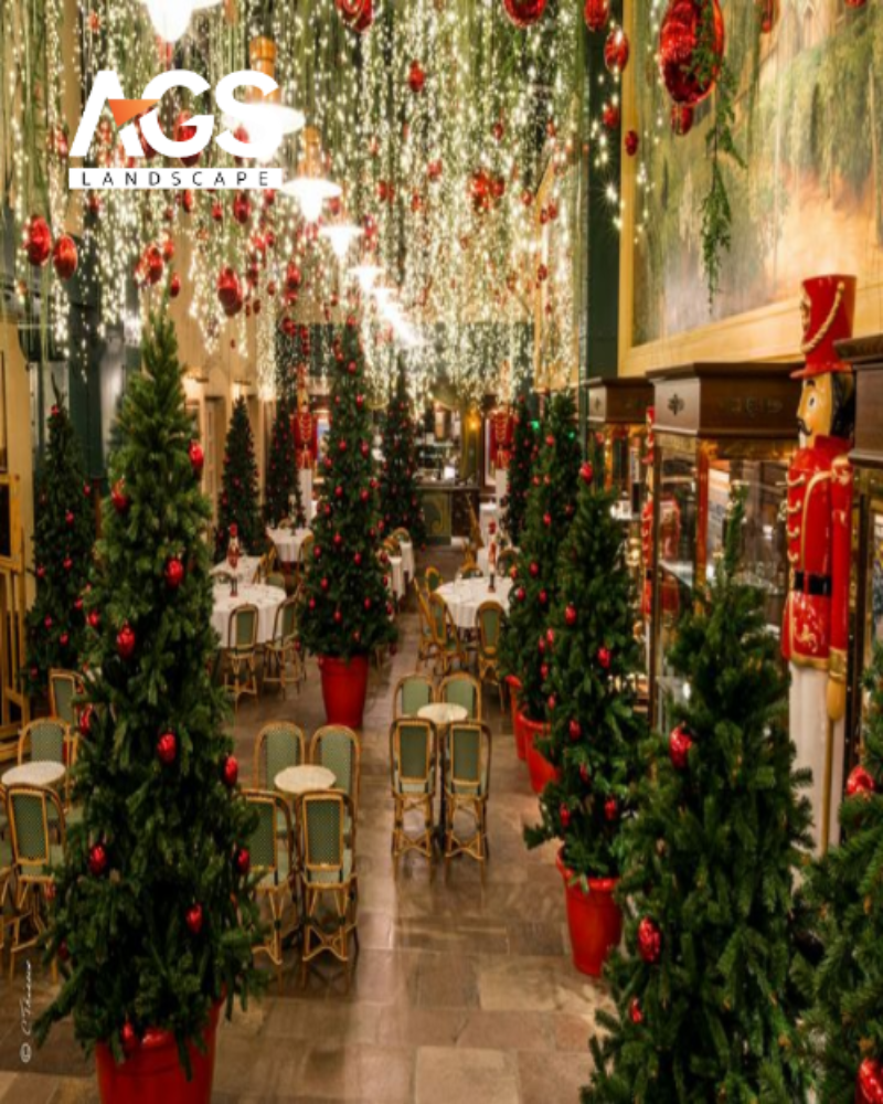 AGS Landscape là đối tác kiến tạo không gian Noel đẳng cấp cho nhà hàng cho bạn (Nguồn: Pinterest)