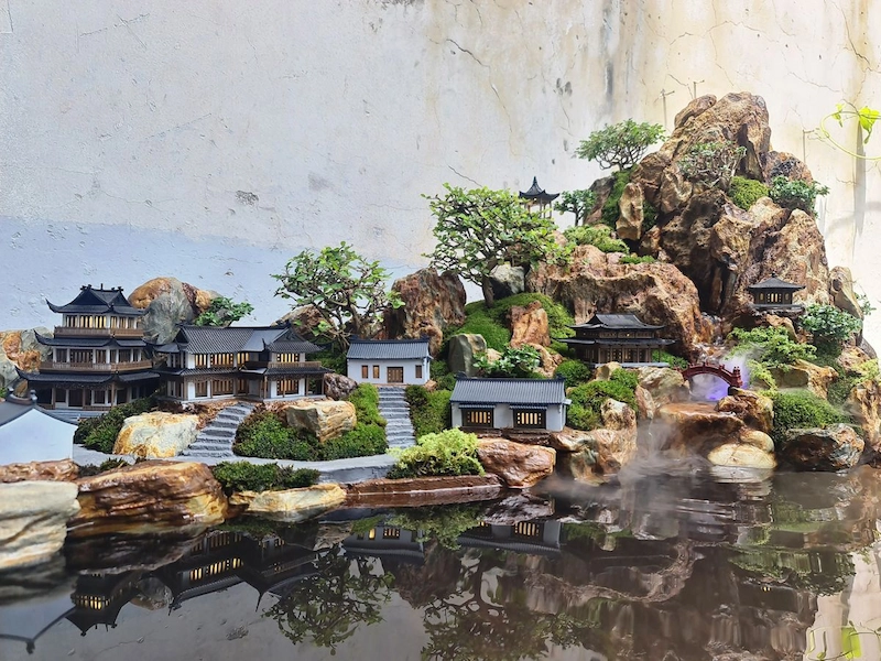 cách thiết kế hòn non bộ đẹp