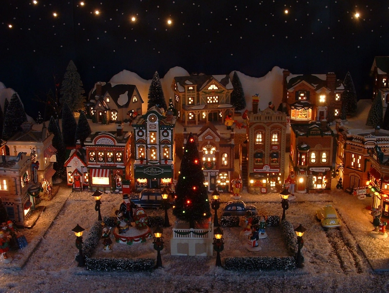 Ngôi làng Giáng Sinh thu nhỏ (Nguồn: Pinterest)