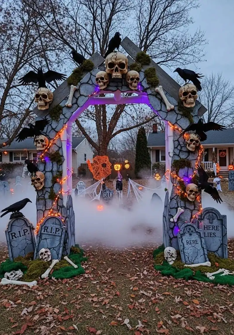trang trí halloween công ty