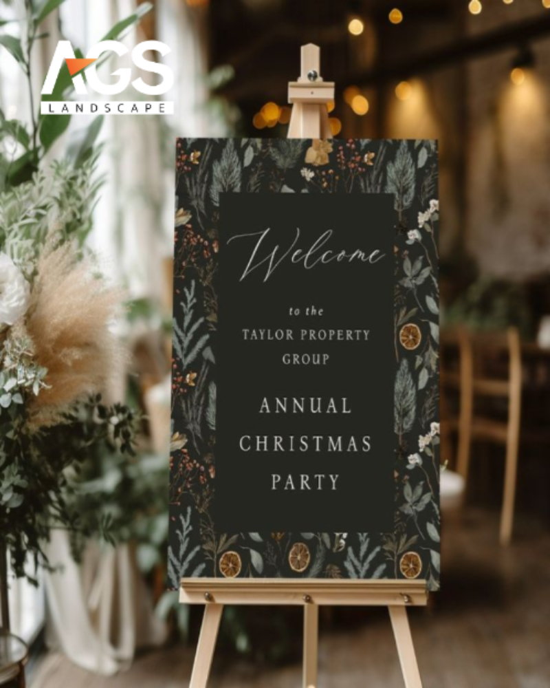 Bảng chào mừng chủ đề Giáng sinh (Nguồn: Pinterest)