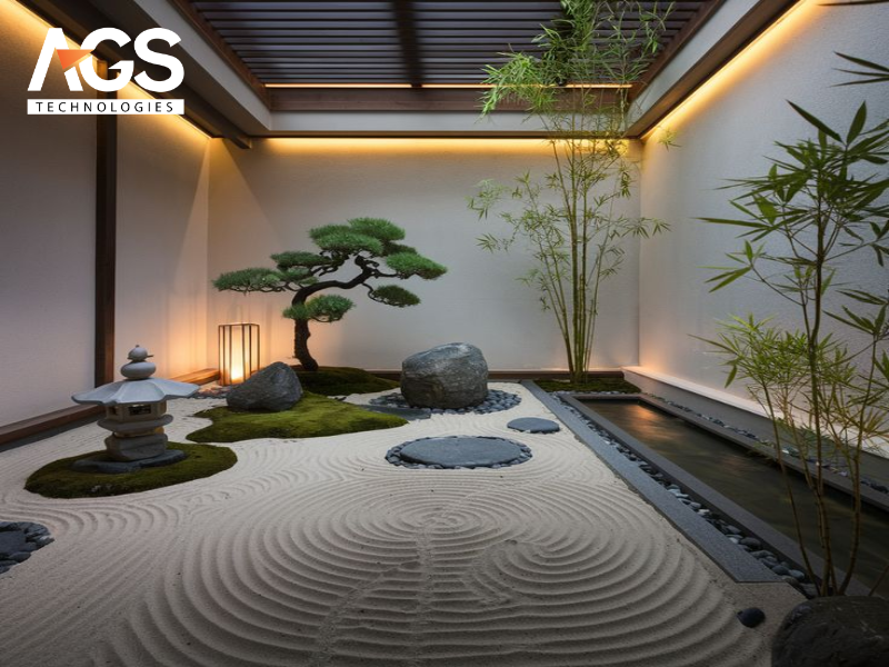 Tiểu cảnh Zen tối giản