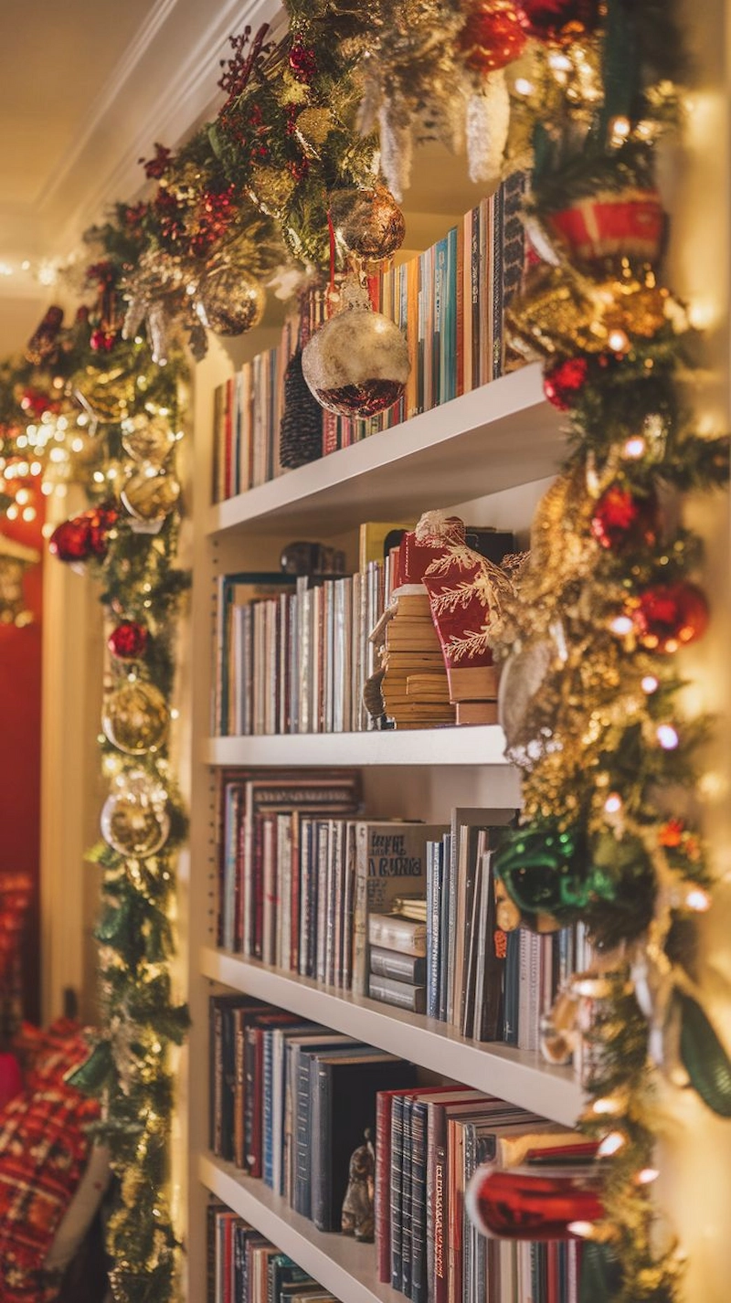 Góc tường và kệ sách (Nguồn: Pinterest)