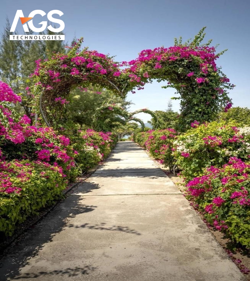 Đường hoa cây leo hiện đại và tối giản (Nguồn: Pinterest)