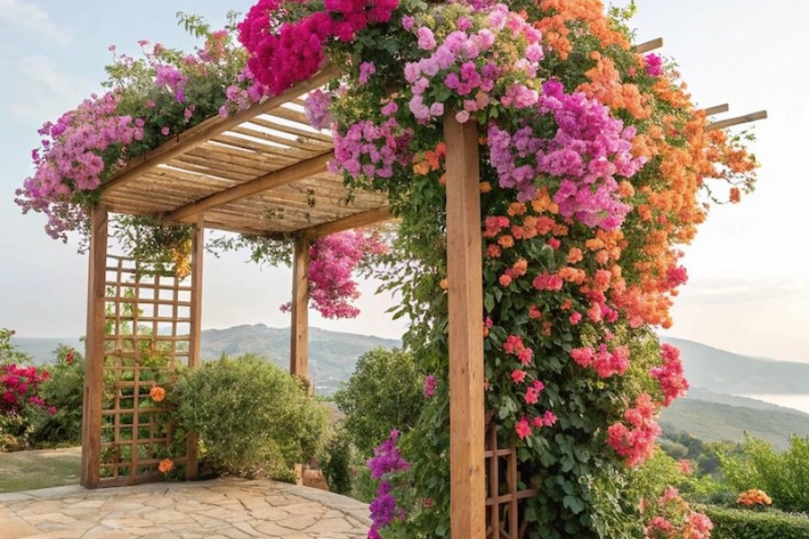 Ý Tưởng Thiết Kế Đường Hoa Cây Leo Đẹp, Độc Đáo Đầy Mê Hoặc