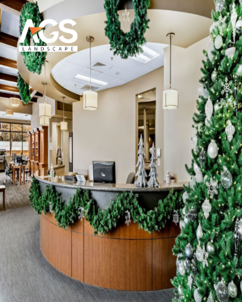 Trang trí quầy lễ tân (Nguồn: Pinterest) 