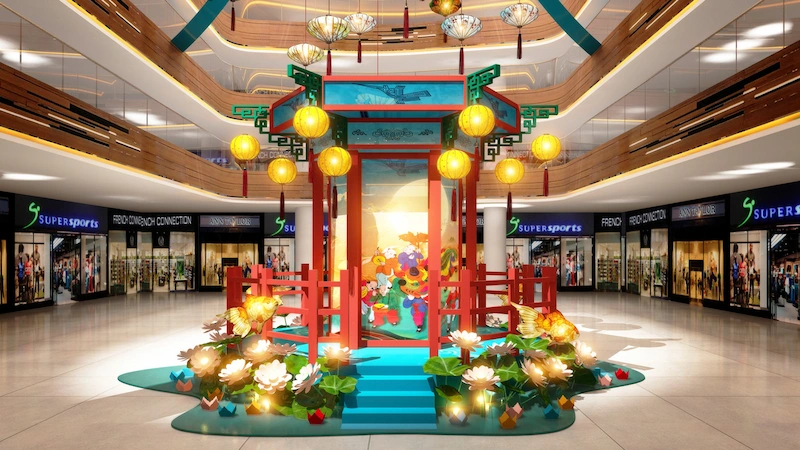 Trang trí trung tâm thương mại theo mùa Trang trí trung tâm thương mại theo mùa