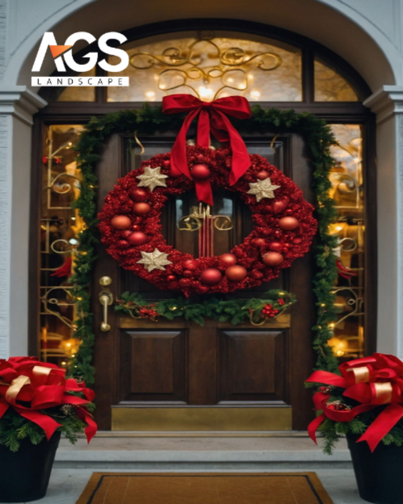 Trang trí cửa phòng với vòng nguyệt quế (Nguồn: Pinterest) 