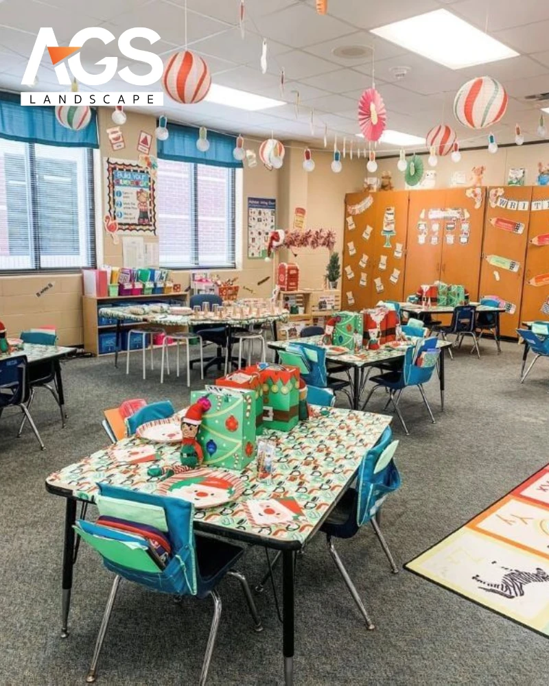 Nguyên tắc vàng khi trang trí Noel lớp học hiệu quả  (Nguồn: Pinterest)