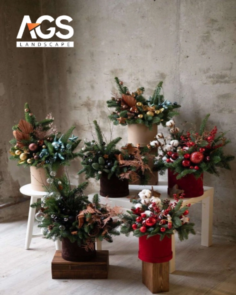 Sử dụng cây xanh và hoa tươi (Nguồn: Pinterest)