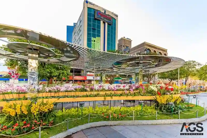 Lợi ích vượt trội của đường hoa công nghệ 4.0 trong thiết kế cảnh quan (Nguồn: AGS Landscape) Lợi ích vượt trội của đường hoa công nghệ 4.0 trong thiết kế cảnh quan (Nguồn: AGS Landscape)
