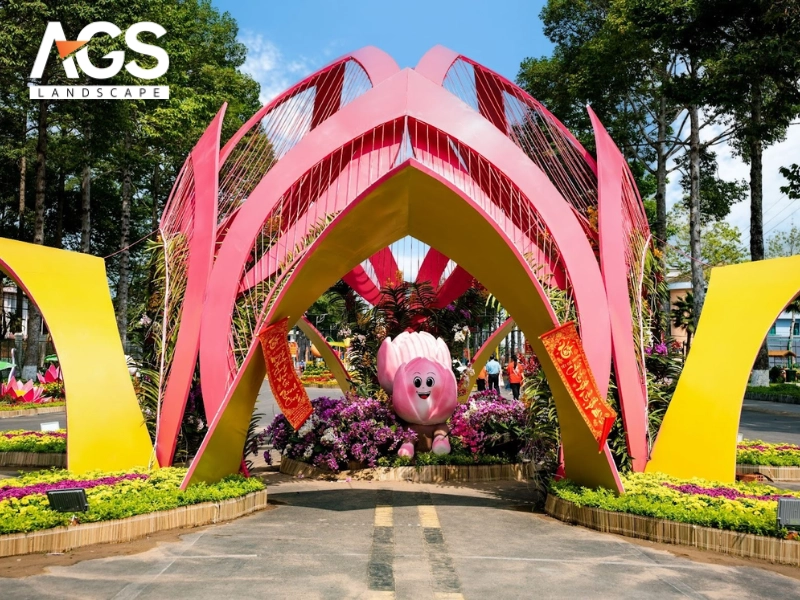 Tổ chức không gian mang tinh thần văn hoá địa phương (Nguồn: AGS Landscape)