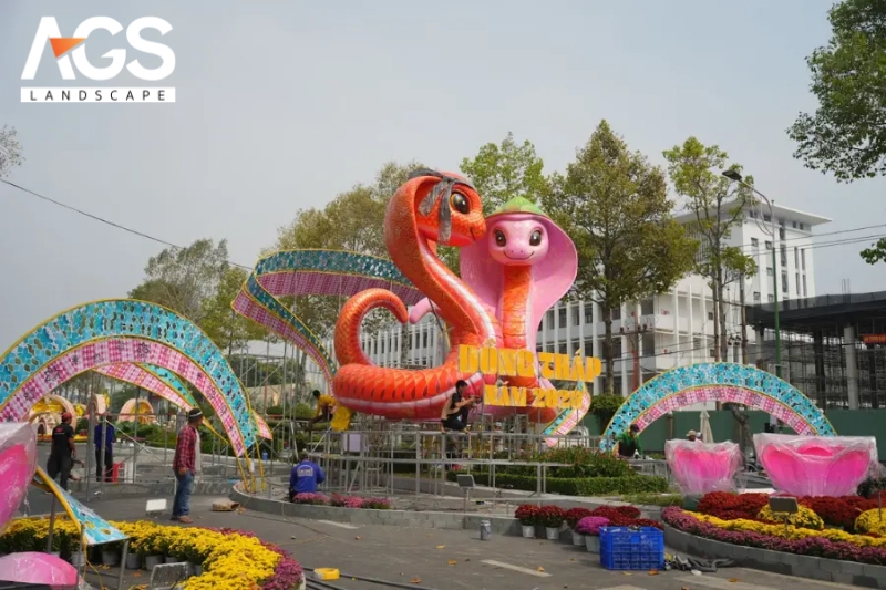 Thời gian hoàn thiện bản thiết kế đường hoa mất bao lâu? (Nguồn: AGS Landscape)