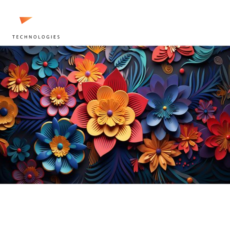 Mô hình hoa nghệ thuật trừu tượng