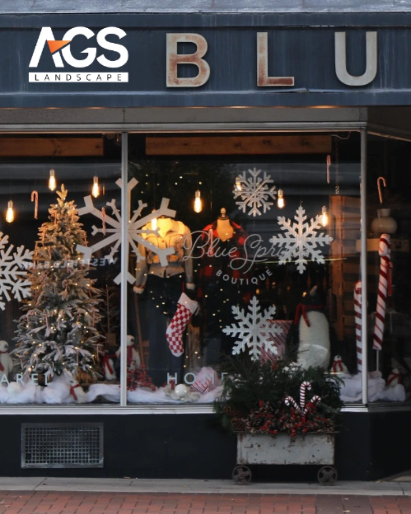 Trang trí Noel cho cửa hàng của hàng (Nguồn: Pinterest)